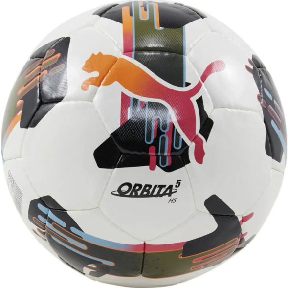 Мяч футб. PUMA Orbita 5 HS, 08433401,р.5, 24 панели, ТПУ, руч.сшивка, бело-черный