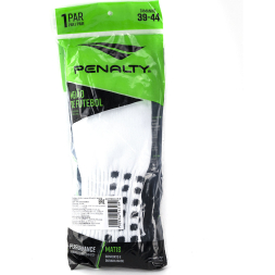 Гетры футбольные PENALTY MATIS TREINO 4107881110UN, размер 39-44, бело-черные