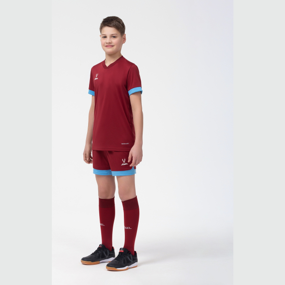 Шорты игровые JÖGEL DIVISION PerFormDRY Union Shorts, гранатовый/голубой/белый