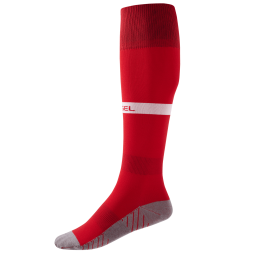 Гетры футбольные JÖGEL CAMP ADVANCED SOCKS, красный/белый