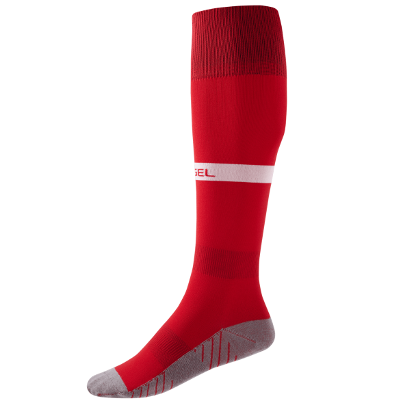 Гетры футбольные JÖGEL CAMP ADVANCED SOCKS, красный/белый