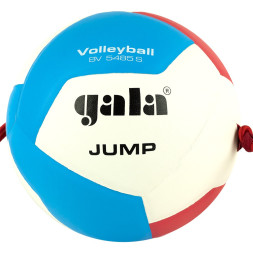 Мяч вол. на растяжках GALA Jump 12, BV5485S, р.5, синт.кожа ПУ, клееный, бут.кам, бел-гол-кр.