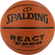Мяч баск. SPALDING TF-250 React 76801z, р.7, композит. кожа (ПУ), коричн-черн.