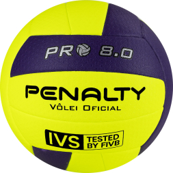 Мяч вол. PENALTY BOLA VOLEI 8.0 PRO FIVB TESTED, 5415822400-U, р.5, микрофибра, термосшивка,жёлтый