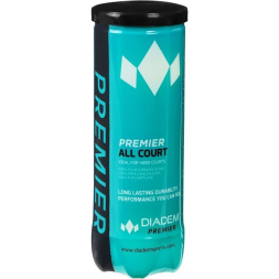 Мяч теннисный DIADEM Premier All Court 3B, 3 шт., ITF, фетр, цвет жёлтый