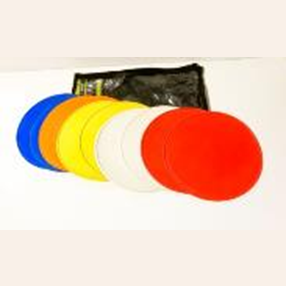 Маркеры резиновые, плоские, 5 цветов, 10 шт, в чехле