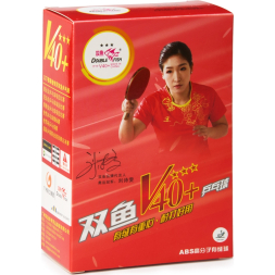 Мяч для наст  тенниса DOUBLE FISH 3***, V111F, диам  V40+мм, ITTF Appr,плаcтик,упак 6 шт, белый
