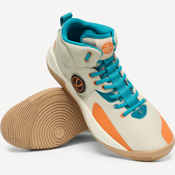Кроссовки баскетбольные JÖGEL Launch 2.0 MID, бежевый/оранжевый