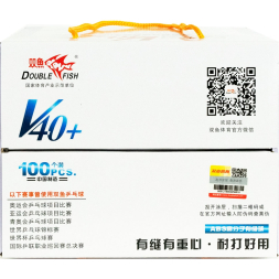 Мяч для наст  тенниса  DOUBLE FISH No-Star Ball, арт V40+, диам  V40+мм 100 шт,белый