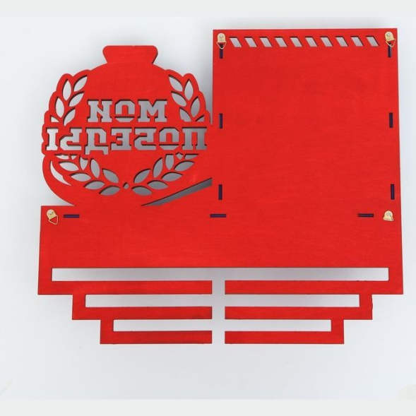 Медальница "Мои победы" двухцветная покраска, карман, 460х410мм