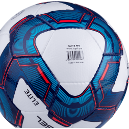 Мяч футбольный JÖGEL Elite №5, белый/синий/красный