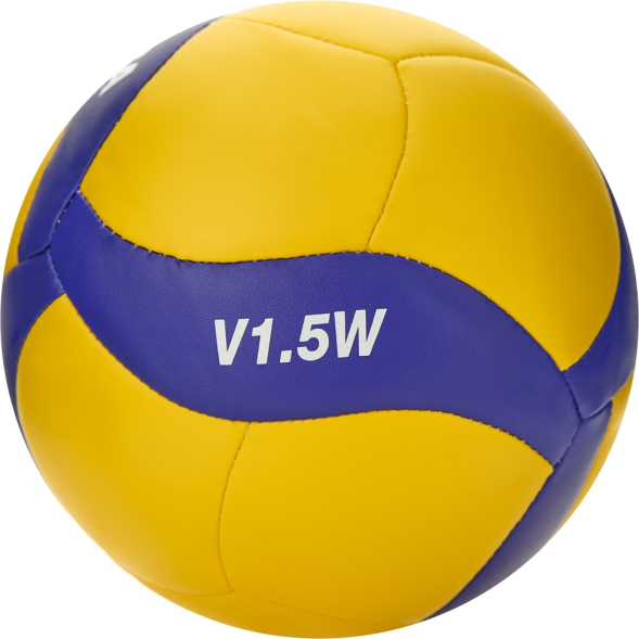 Мяч вол. сув. MIKASA V1.5W, р.1, диам. 15см синт. кожа (ПВХ), маш.сш, желто-синий