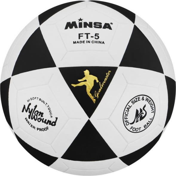 Мяч футбольный MINSA, PU, машинная сшивка, 32 панели, р. 5