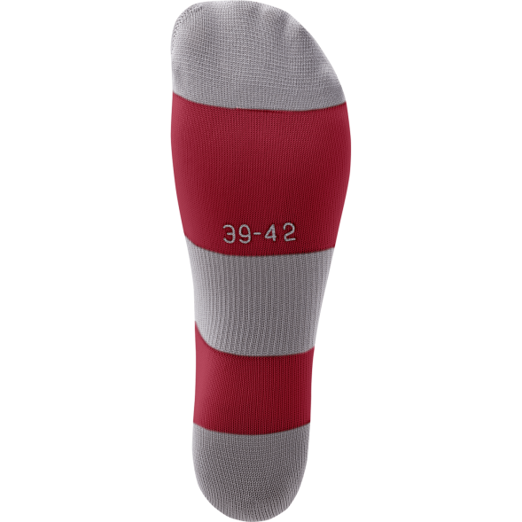 Гетры футбольные JÖGEL CAMP BASIC SOCKS, гранатовый/серый/белый