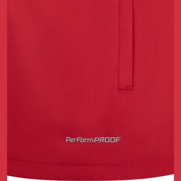 Куртка ветрозащитная JÖGEL DIVISION PerFormPROOF Shower Jacket, красный
