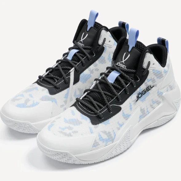 Кроссовки баскетбольные JOGEL Playmaker, белый/голубой/черный