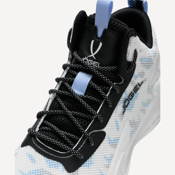 Кроссовки баскетбольные JOGEL Playmaker, белый/голубой/черный