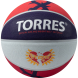 Мяч баск. TORRES Prayer, B023137, р.7, резина, нейлон.корд, бут. кам., красно-серо-фиолет
