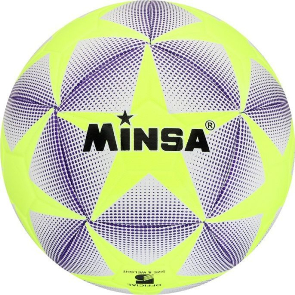 Мяч футбольный MINSA, TPU, машинная сшивка, 12 панелей, р. 5