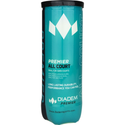 Мяч теннисный DIADEM Premier All Court 3B, BALL-CASE-ALLCRT, уп.3шт, одобр.ITF, фетр, желт