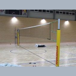 ВОЛЕЙБОЛЬНАЯ СЕТКА - НИТЬ 2.5 ММ ЯЧЕЙКА 100Х100 ММ ОБШ. С 4-Х СТОРОН, ВЕРХ ЛЕНТА 5 СМ ПП.