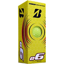 Мяч для гольфа Bridgestone e6 Yellow BGB1EYX, упак. 3шт., желтый