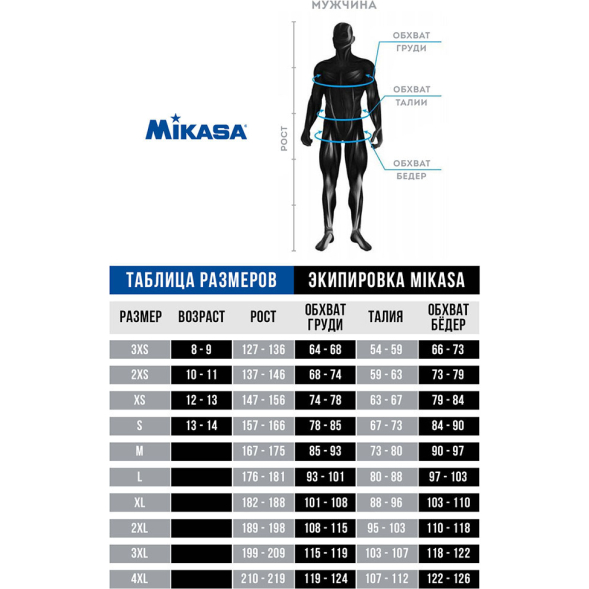 Брюки тренировочные мужские MIKASA MT701-036-2XL, размер 2XL, темно-синий