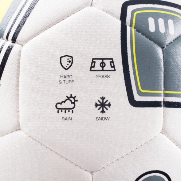 Мяч футб. TORRES BM 300, F323653, р.3, 32 пан.,ТПУ,2 подк. слой, маш. сш., бело-серо-желтый