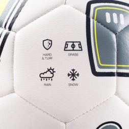 Мяч футб. TORRES BM 300, F323654, р.4, 32 пан.,ТПУ,2 подкл. слой, маш. сш., бело-серо-желтый