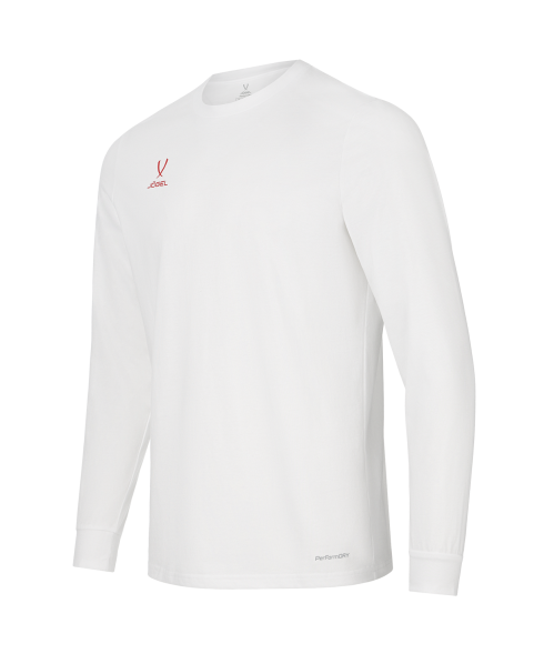 Футболка баскетбольная с длинным рукавом JOGEL DIVISION PerFormDRY Pre-Match Longsleeve Jersey, белый
