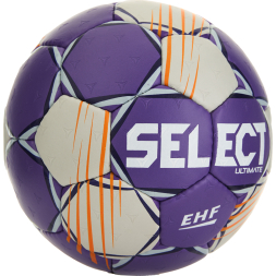 Мяч ганд. SELECT Ultimate Official EHF V24, 1612858999, Senior(р.3), EHF Appr, ПУ, руч.сш, фиол-сер