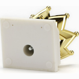 Наградная фигура, «Корона», золото, подставка пластик белая, 9 х 9 х 9 см.