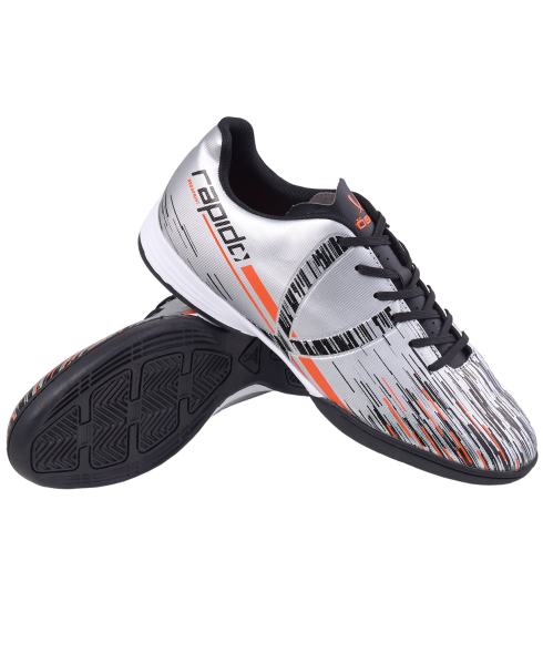 Бутсы зальные JOGEL Rapido IN Silver/black, детский
