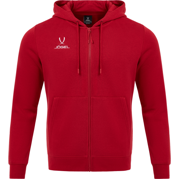 Худи JÖGEL ESSENTIAL Fleece Zip Hoodie, темно-красный