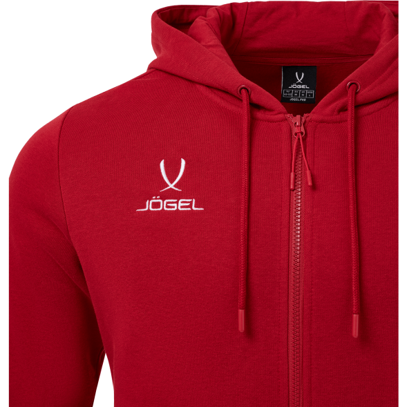 Худи JÖGEL ESSENTIAL Fleece Zip Hoodie, темно-красный