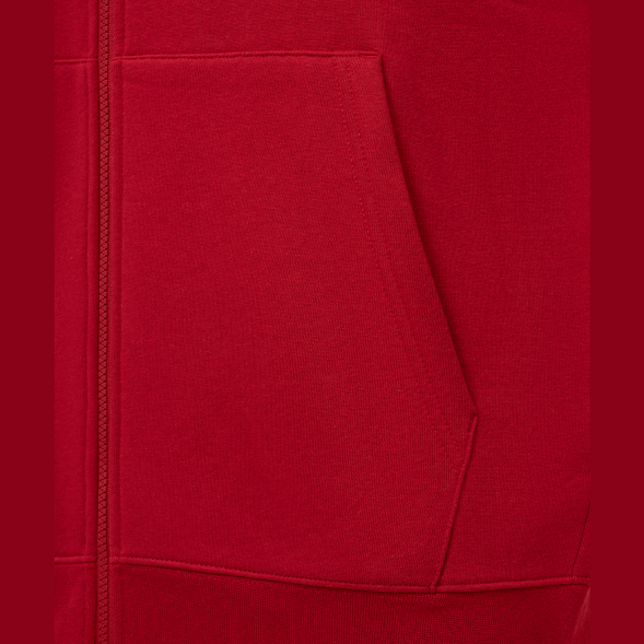 Худи JÖGEL ESSENTIAL Fleece Zip Hoodie, темно-красный