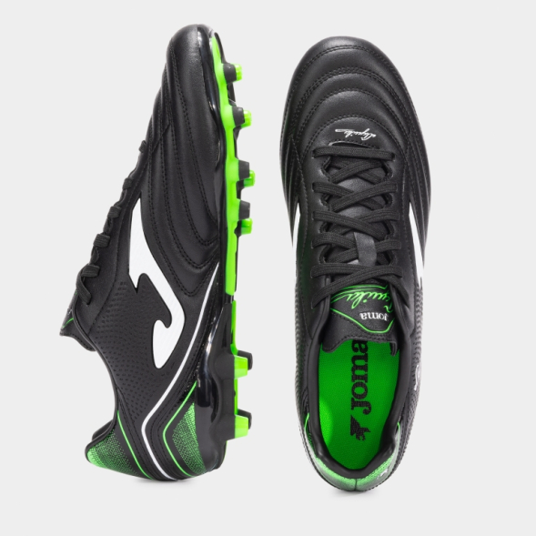 Бутсы JOMA AGUILA 2501 NEGRO VERDE FLÚOR FIRM GROUND