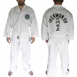 Кимоно для тхэквондо ИТФ с шелкографией, плотность 220-270 г/м2, размер 24-26/120, AX8
