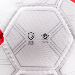 Мяч футзал. TORRES Futsal Match, FS323774, р.4, 32 панели. ПУ,4 подкл.слоя,ручн.сш,бело-крас-жёлт