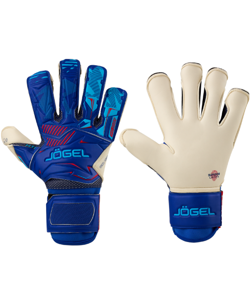 Перчатки вратарские JOGEL MAGNUM SL3 Roll-Hybrid, синий