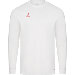 Футболка баскетбольная с длинным рукавом JÖGEL DIVISION PerFormDRY Pre-Match Longsleeve Jersey, белый