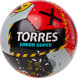 Мяч футб  TORRES Junior-3 Super, F323303, р 3,ПУ,4 сл, 12 п,гибрид сш, крас-чёрн-сер