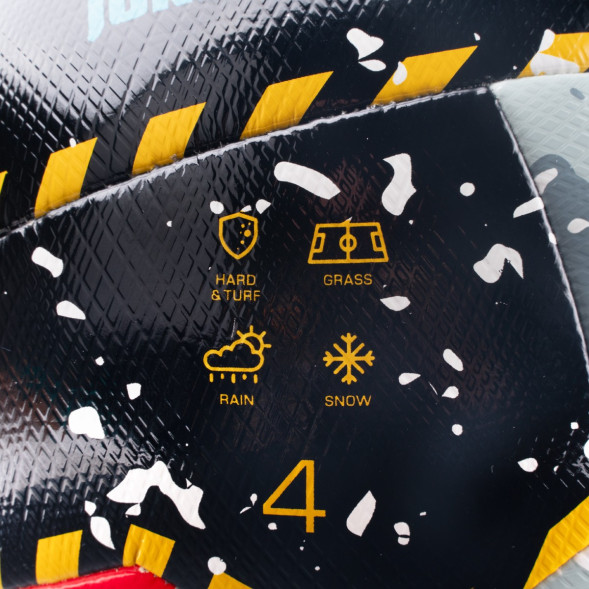 Мяч футб  TORRES Junior-3 Super, F323303, р 3,ПУ,4 сл, 12 п,гибрид сш, крас-чёрн-сер