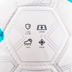 Мяч футб  TORRES Junior-3, F323803, р 3,глянц ПУ, 4 сл, 32 п,руч сш,бел-крас-жел