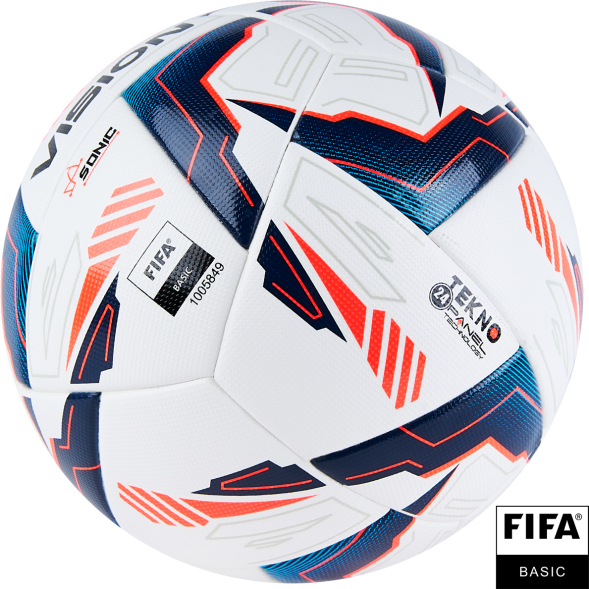 Мяч футб. VISION Sonic, FV324065,р.5, 24 пан.,FIFA Basic,PU, термосш.,бело-синий