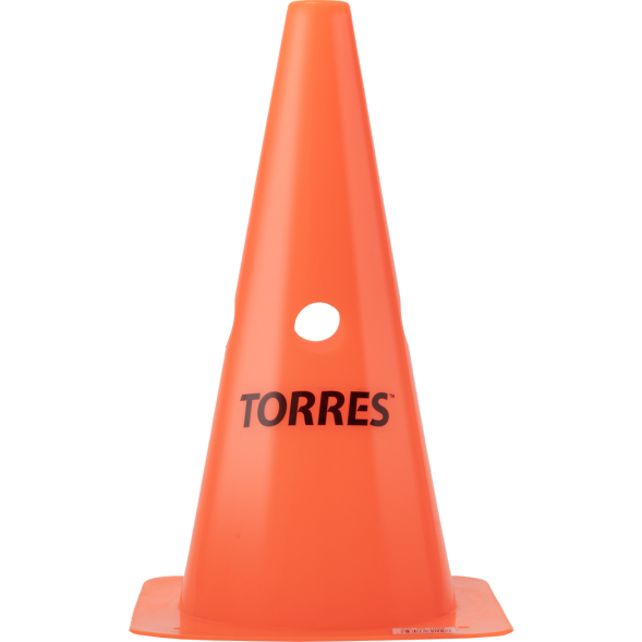 Конус тренировочный TORRES TR1009 с боковыми отверстиями, высота 30 см