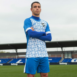 Футболка игровая JOMA с коротким рукавом SUPERNOVA III Синий-белый