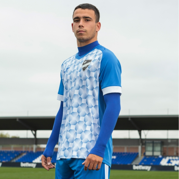 Футболка игровая JOMA с коротким рукавом SUPERNOVA III Синий-белый