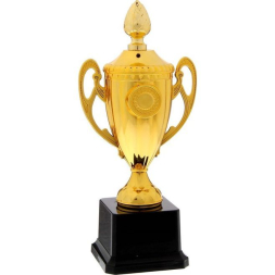 Кубок 084, зол., подставка пластик, 23 х 11 х 7,5 см