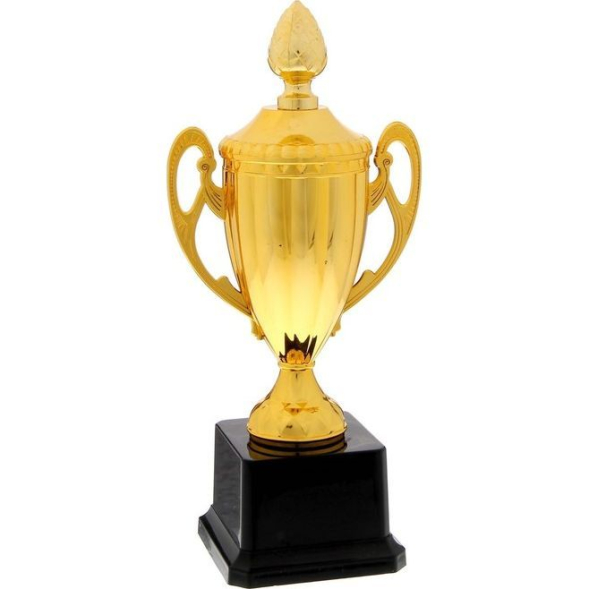 Кубок 084, зол., подставка пластик, 23 х 11 х 7,5 см